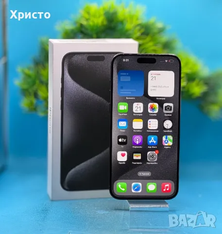 ГАРАНЦИОНЕН!!! Apple iPhone 15 Pro Max, 1TB, 5G, Black Titanium , снимка 3 - Apple iPhone - 48777115