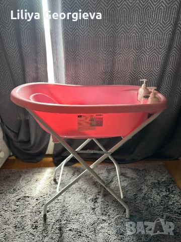 Комплект вана+стойка за къпане,РОЗОВ, снимка 2 - За банята - 45658821