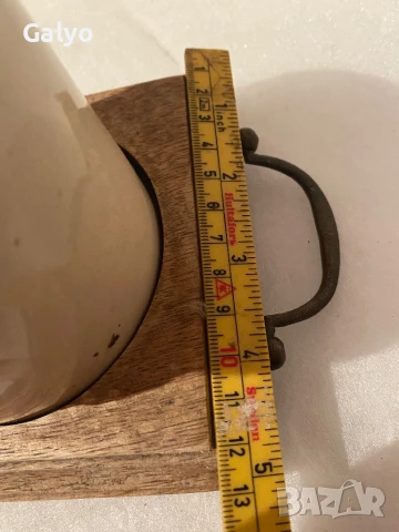 Керамични съдове за кафе, чай и захар, Дървен капак и дървена опора, снимка 5 - Аксесоари за кухня - 50528219