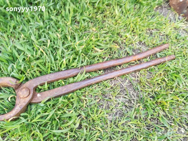 АНТИКИ-СТАРИ КЛЕЩИ КОВАШКИ 39СМ 1204251916, снимка 10 - Антикварни и старинни предмети - 49873290