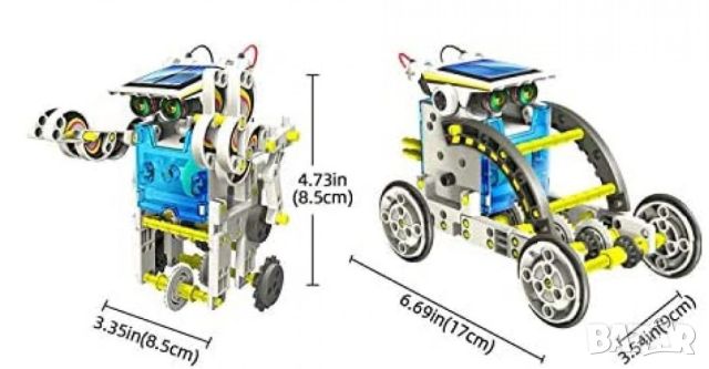 Конструктор - соларен робот 13 в 1 / Развива иновативното мислене на детето; Насърчава развитието; Р, снимка 4 - Конструктори - 46491341