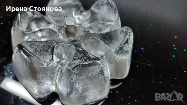 Кристална поставка за свещ Riedel Crystal, Austria, производство около1970 г. ., снимка 5 - Декорация за дома - 46054005