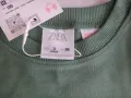 Нова Детска зелена блуза ZARA с дълъг ръкав размер 98, снимка 8