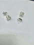 Сребърни обеци с мойсанит (Диамант) 0.5 карата, снимка 12