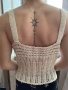 Уникален ръчно плетен топ, снимка 3
