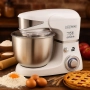 Многофункционален планетарен миксер с иноксова купа 5.5L Royalty Line RL-PKM1600, снимка 1