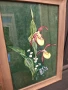 Картина върху стъкло дървена рамка, снимка 3