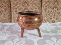 Медна малка кашпа, снимка 3