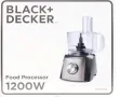 Кухненски робот Black&Decker BXFPA1200E, 1200W, Капацитет на купата 1.5 л, 2 скорости, Функция Pulse, снимка 2