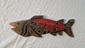 Ръчно изработена дървена риба, снимка 1