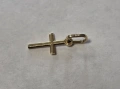 Златна висулка (кръст) 0.38гр., снимка 2