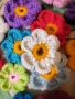 Комплект 30 броя плетени цветя с големина 5 см за декорация, снимка 2