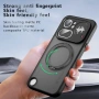 Магнитен Матов Калъф за Nothing Phone (4a) Pro - 360° стойка, 12 Airbag, N52 магнит, Прозрачно-черен, снимка 6