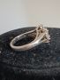 Красив сребърен пръстен Цвете маркиран с циркони, снимка 4
