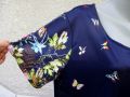 4XL Нова синя рокля с пеперуди , снимка 3
