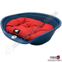 Легло за Куче/Коте - Синьо-Червена разцветка - 2 размера - Siesta Deluxe - Ferplast, снимка 1 - За кучета - 44971100