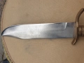 голям ловен нож с кокалена дръжка , снимка 5