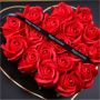 Подаръчна кутия с червени рози с надпис I LOVE YOU - LOVE BUKET RED, снимка 2