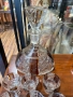 винтидж кристална гарафа с 6 чашки за ликъор, снимка 2