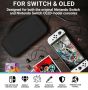 Orzly калъф за Nintendo Switch и New Switch OLED, твърд калъф за Nintendo с джобове за аксесоари, снимка 5