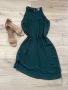 Зелена асиметрична рокля, снимка 1 - Рокли - 46018638
