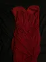 Винено червена официална дамска рокля, снимка 3