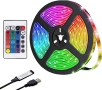 RGB LED лента Mood Lights с дистанционно управление – USB захранване, многоцветно амбиентно осветлен, снимка 1