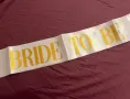 Диадема и лента "Bride to be” за моминско парти, снимка 2