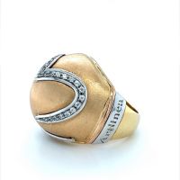 Златен дамски пръстен 10,24гр. размер:58 14кр. проба:585 модел:23534-1, снимка 2 - Пръстени - 45408215