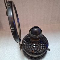 Стара газена лампа с огледало, снимка 4 - Антикварни и старинни предмети - 45432498