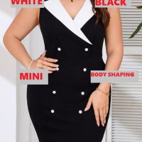 Секси черна рокля, Елегантна черна рокля, Черна рокля голм размер, снимка 3 - Рокли - 45509927
