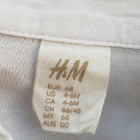 Панталон и боди риза  с папионка H&M 3-6 месеца, снимка 5 - Комплекти за бебе - 45021400