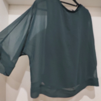 Нова блуза Zara с прозрачни ръкави , снимка 1 - Тениски - 45026309