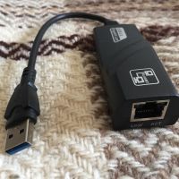 USB 3 Gigabit Lan адаптер , снимка 1 - Кабели и адаптери - 45192848