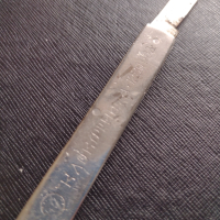 Джобен нож от соца с надпис на дръжката КЛОКОТНИЦА 1230г. и маркировка СЪРП и ЧУК 43879, снимка 6 - Антикварни и старинни предмети - 45020090