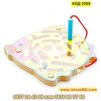 Играчка Магнитен Лабиринт изработена от дърво с образователни цели - КОД 3599, снимка 10 - Образователни игри - 45054960