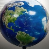 3Д Фолиев балон Земно кълбо\ Глобус,около 55см, снимка 1 - Други - 45009385