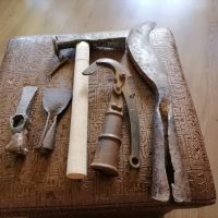 Стари ръчно ковани железа инструменти, снимка 3 - Антикварни и старинни предмети - 45276930