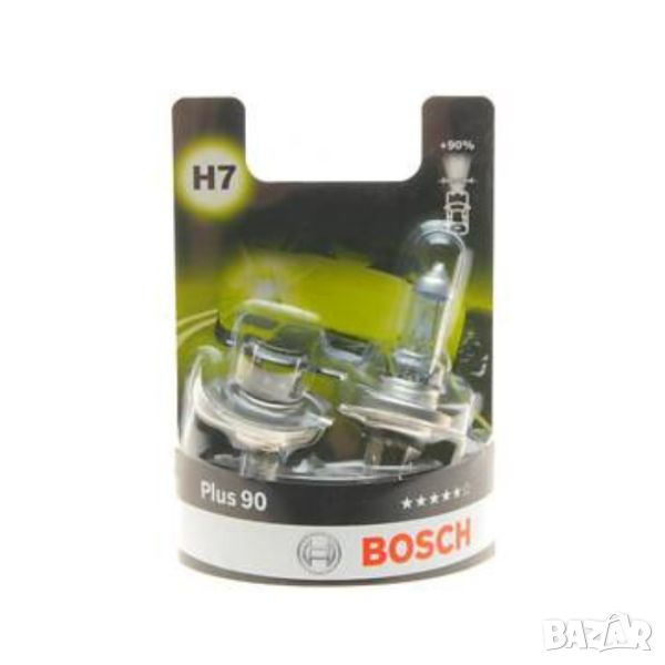 BOSCH H7 Plus 90% халогенни крушки, снимка 1