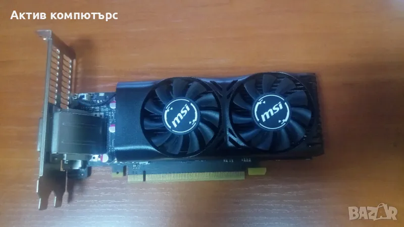 Видеокарта MSI GeForce GTX 1050 Ti 4GT LP GDDR5 128-bit DP DVI HDMI PCI-E, снимка 1