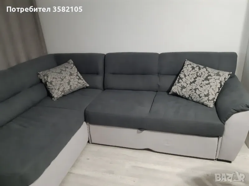 Ъглов, разтегателен диван., снимка 1