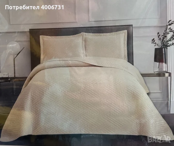 Покривало за легло 240/260+калъфки 50/70-2бр, снимка 1