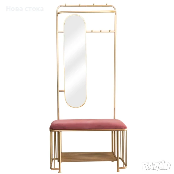 Портманто с пейка и огледало, снимка 1