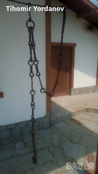 Верига за огнище от ковано желязо., снимка 1
