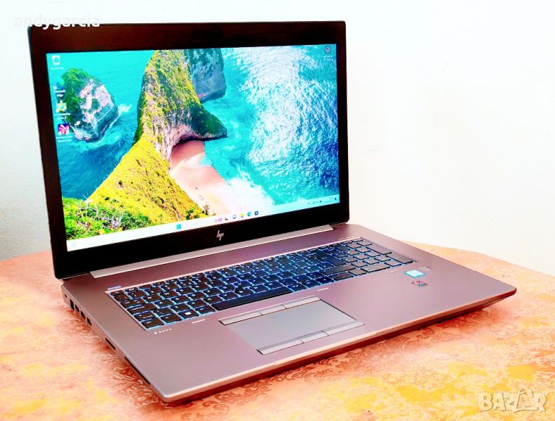 HP ZBook 17 G6/4К DreamColor IPS/Core i7-9750H/NVidia RTX 5000 16GB/32GB RAM/512GB NVMe SSD, снимка 1