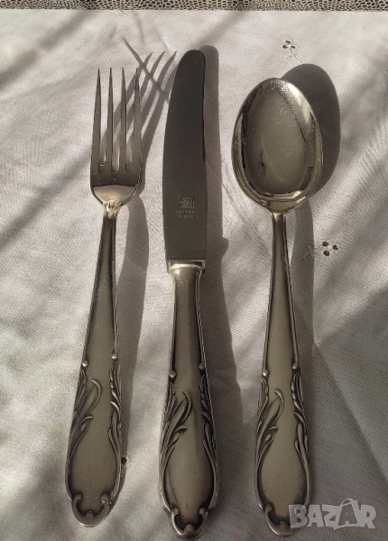 Комплект 18 броя посребрени прибори за хранене* SOLINGEN 100*, снимка 1