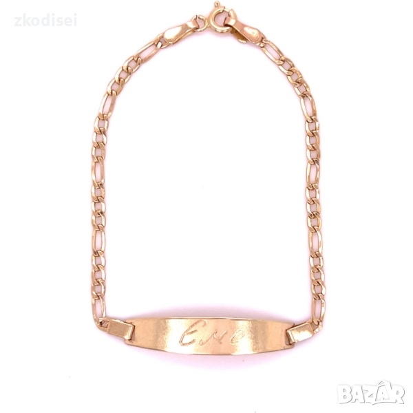 Златна детска гривна 2,15гр. 16,0см. 14кр. проба:585 модел:34865-1, снимка 1