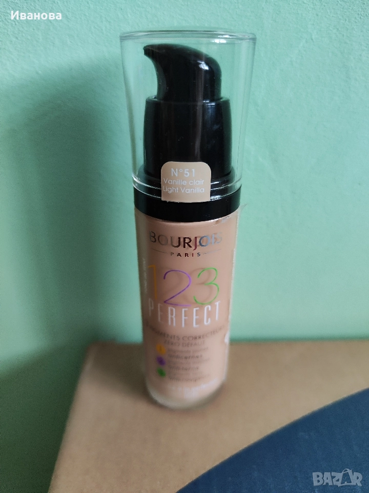 Bourjois 123 Perfect течен фон дьо тен за съвършен външен вид, снимка 1