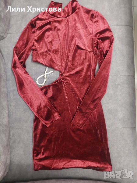 Рокля бордо, снимка 1