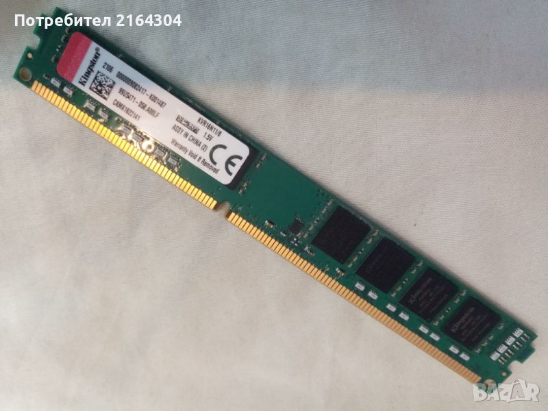 RAM Памет 8GB DDR3 Kingston KVR16N11/8 за PC, снимка 1